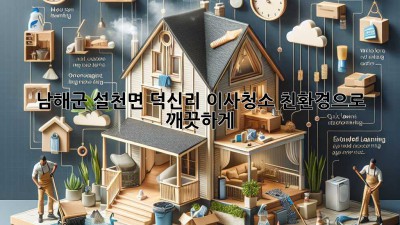 남해군 설천면 덕신리 이사청소: 친환경으로 깨끗하게!