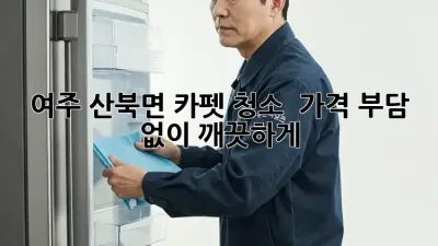여주 산북면 카펫 청소 ✨ 가격 부담 없이 깨끗하게!